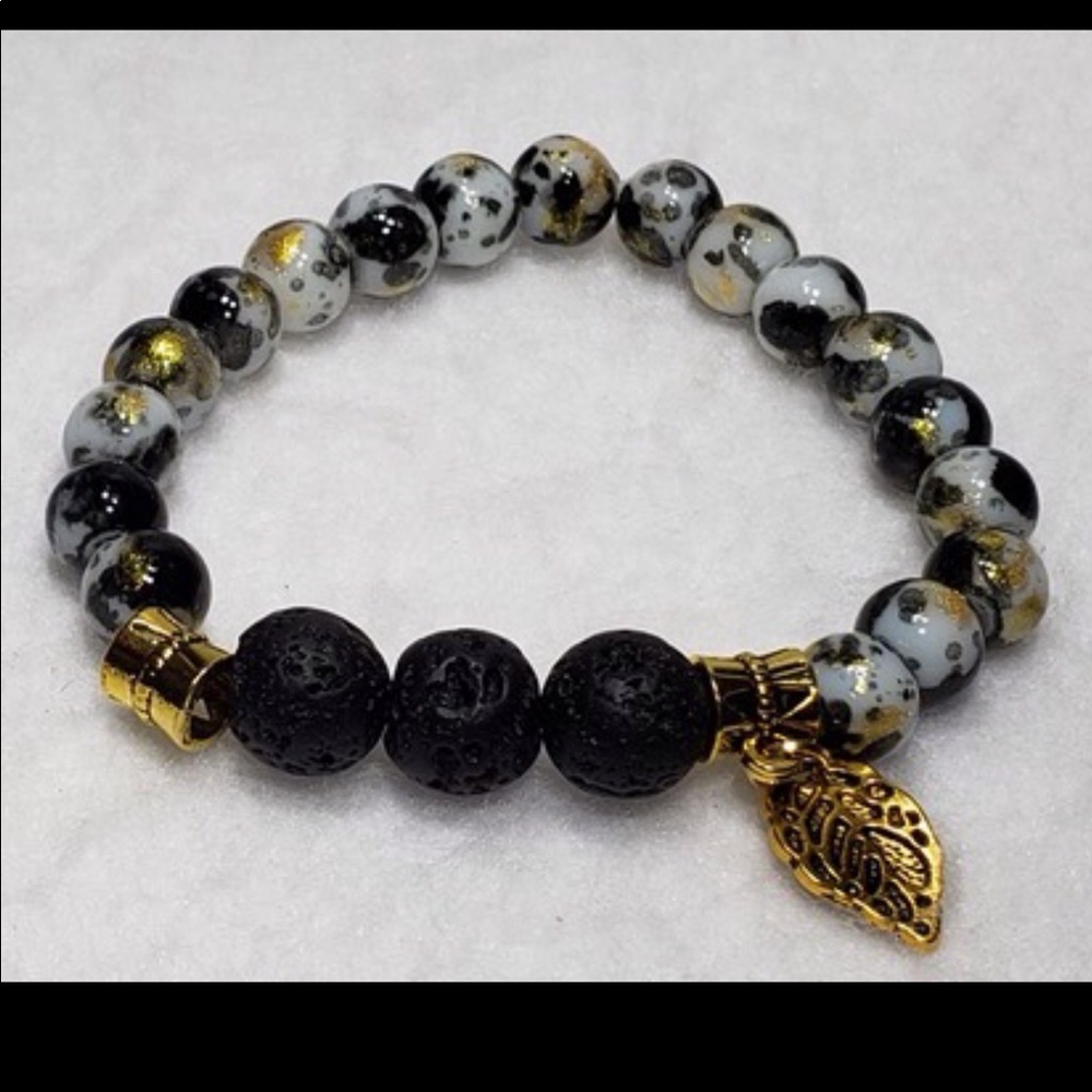 Handmade boho beaded bracelet